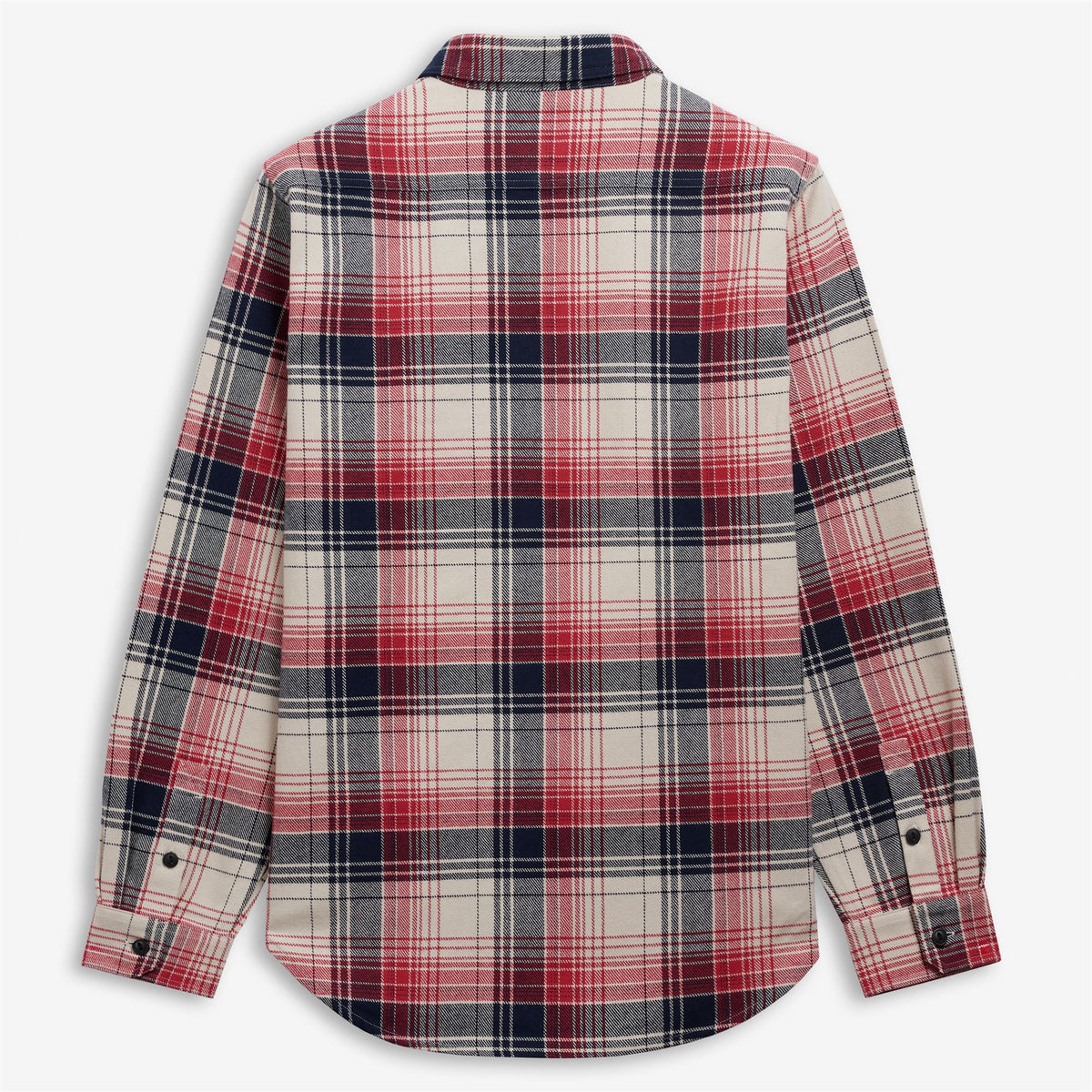 White Unisex Checkered Overshirt