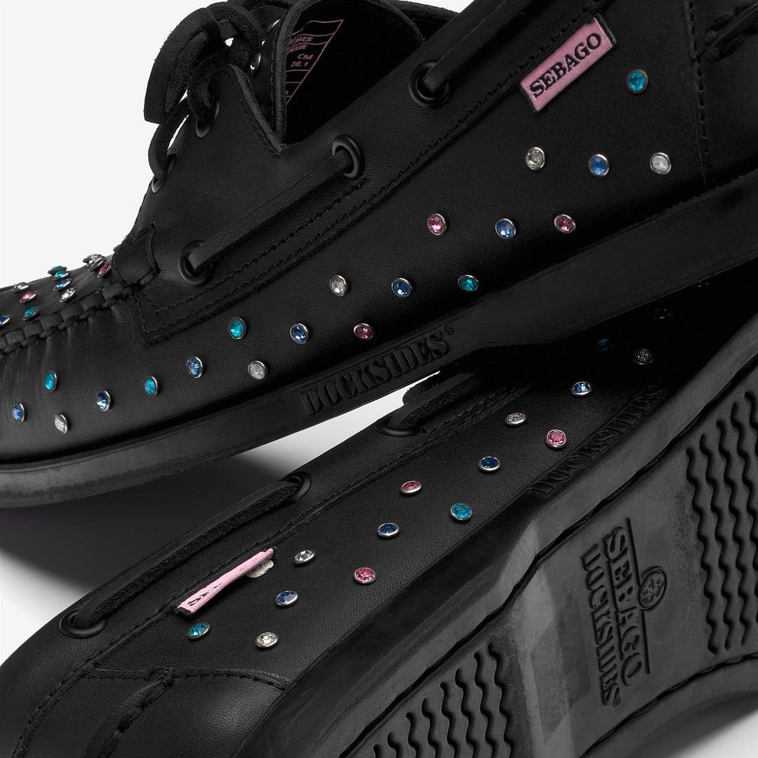 Schwarze Herren-Ledermokassins von Docksides für den Yachtsport main