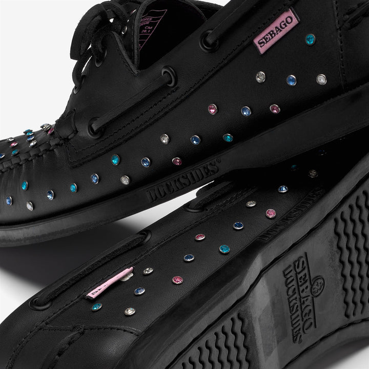 Schwarze Herren-Ledermokassins von Docksides für den Yachtsport 5