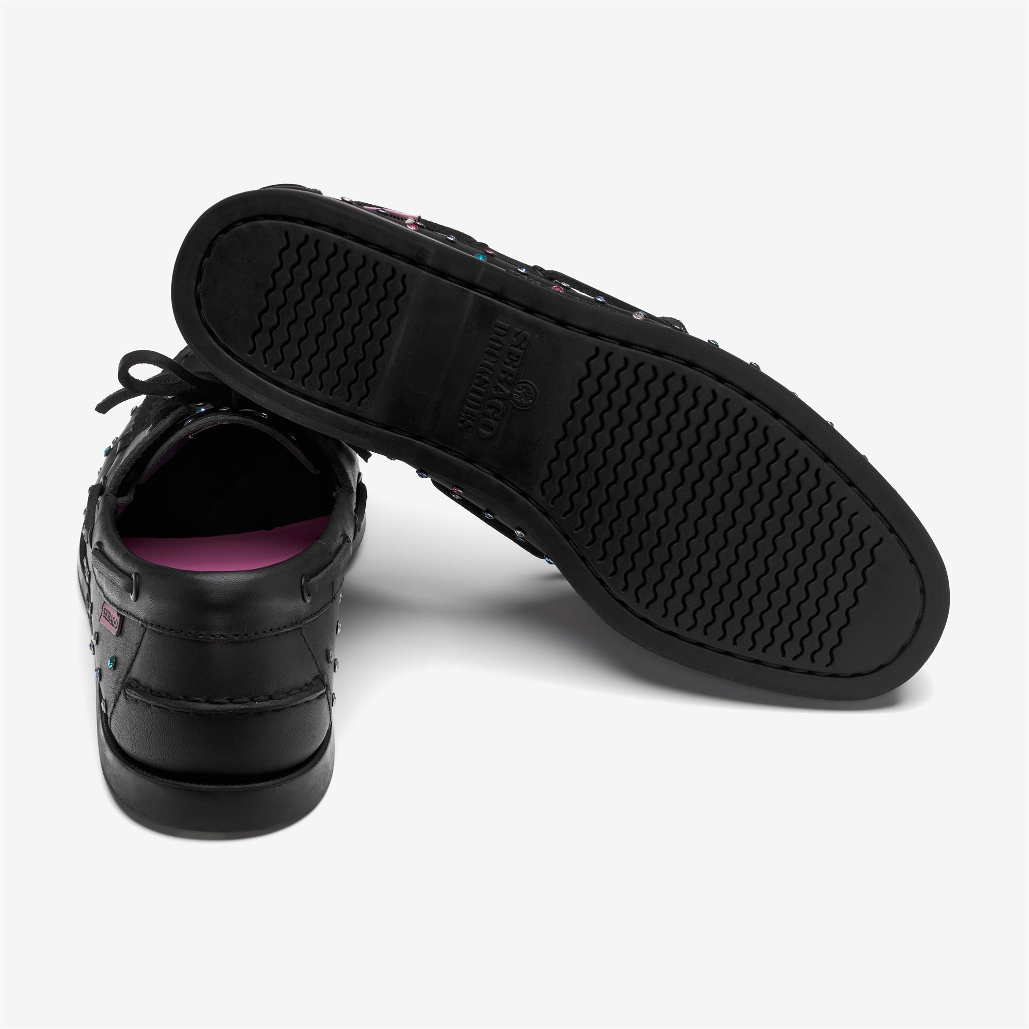 Black Men's Leather Docksides Moccasins for Yachting | Sebago