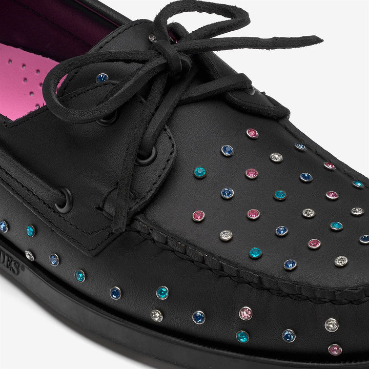 Schwarze Herren-Ledermokassins von Docksides für den Yachtsport 6