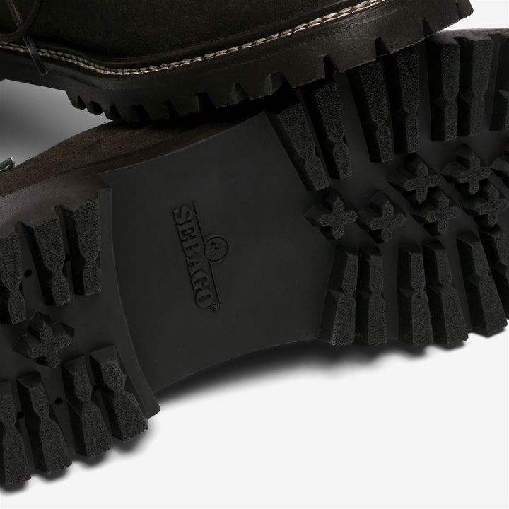Dark brown Men's Suede Moccasin Docksides with Rubber Sole 5