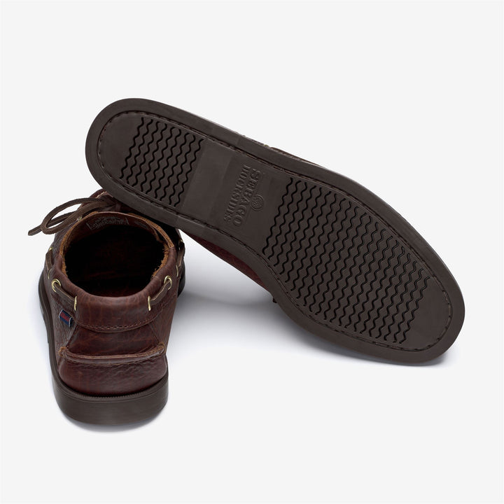 Dunkelbrauner Herren-Bootsmokassin aus handgefertigter Produktion für den Yachtsport 4