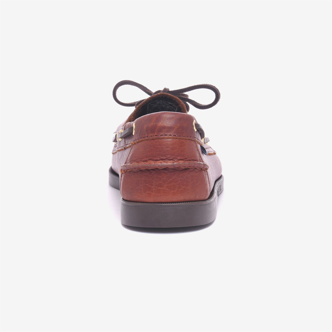 Dunkelbrauner Herren-Bootsmokassin aus handgefertigter Produktion für den Yachtsport main