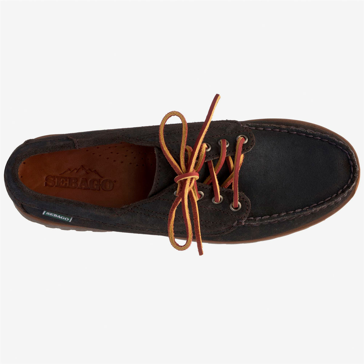 Brown Men's Waxed Suede Boat Shoe