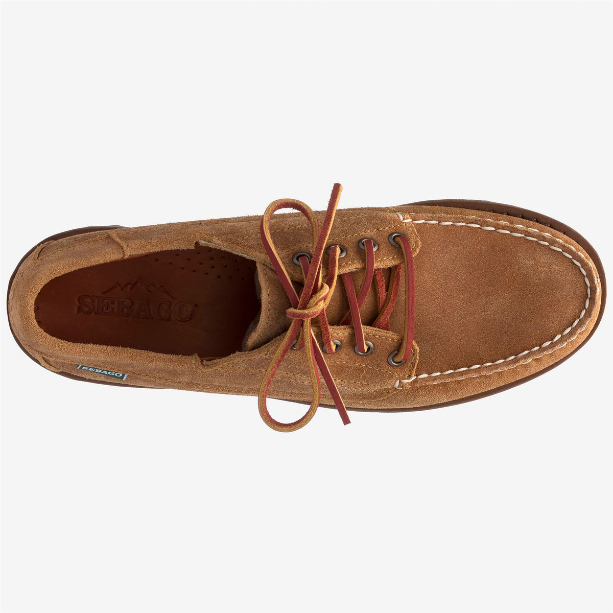Beige Men's Waxed Suede Boat Shoe