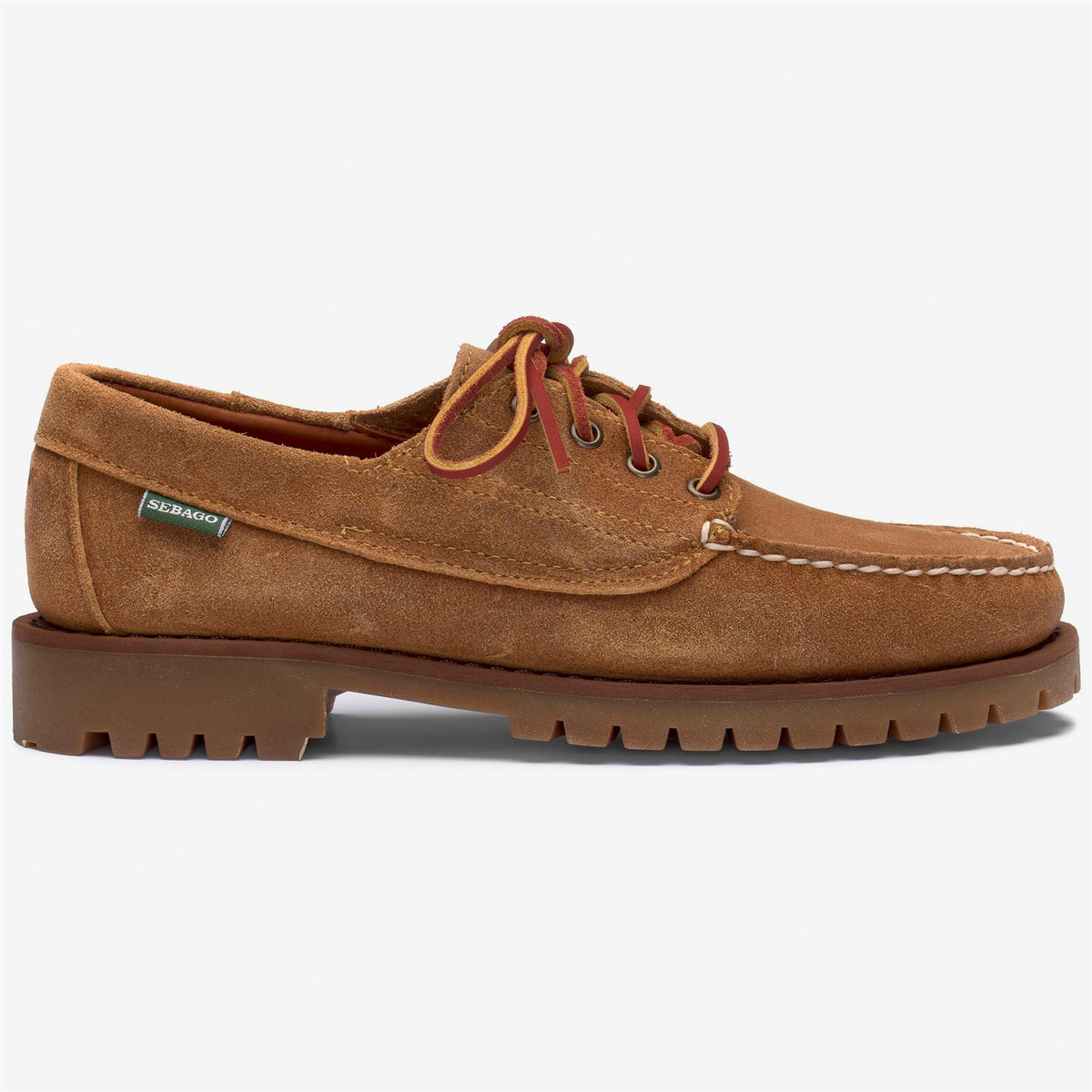 Beige Men's Waxed Suede Boat Shoe