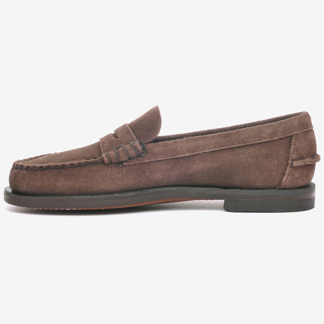 Dark Brown Women's Business Moccasin with Leather Sole main