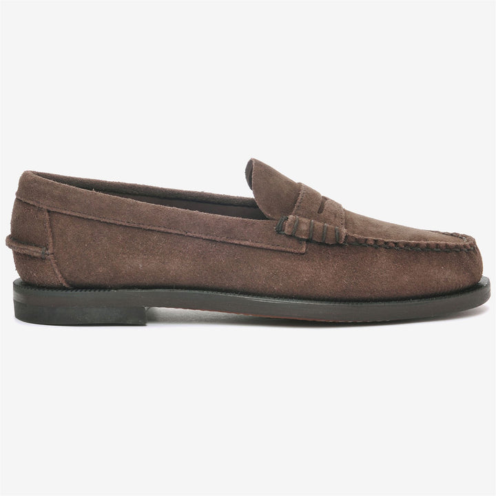Dark Brown Women's Business Moccasin with Leather Sole 1