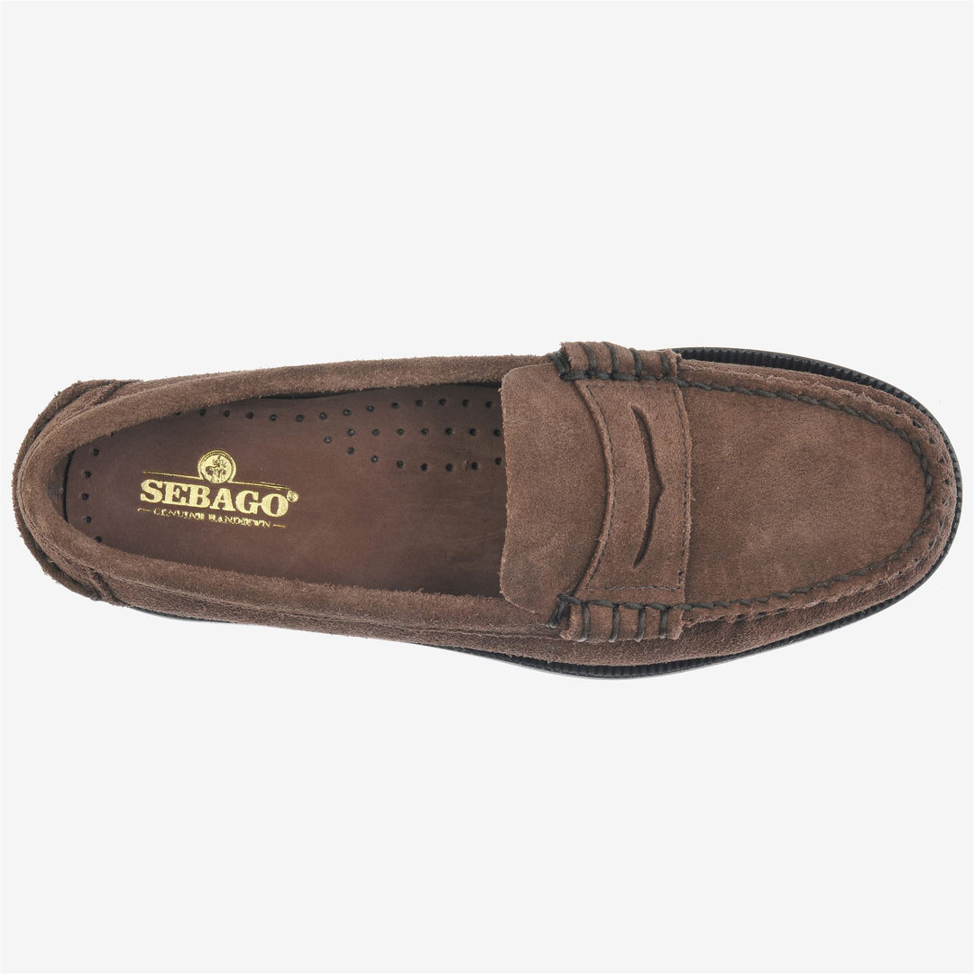 Dark Brown Women's Business Moccasin with Leather Sole main