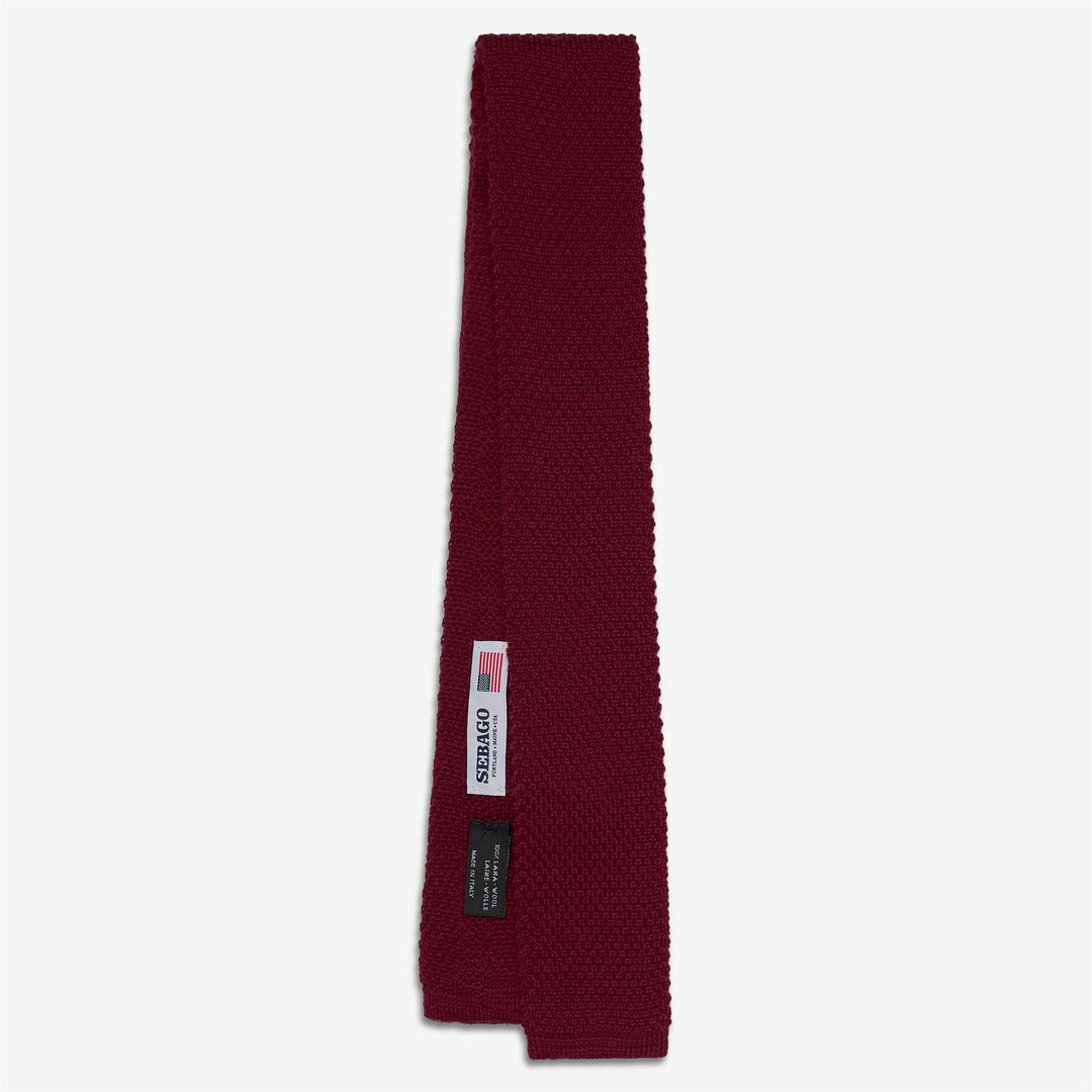 Red Unisex Wool Knitted Tie for Leisure 01