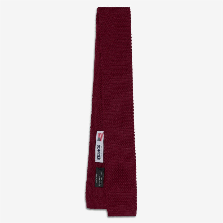 Red Unisex Wool Knitted Tie for Leisure 1