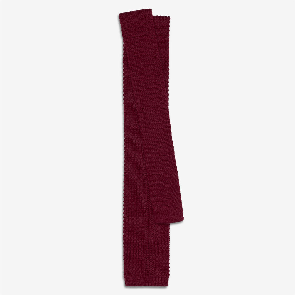 Red Unisex Wool Knitted Tie for Leisure 02