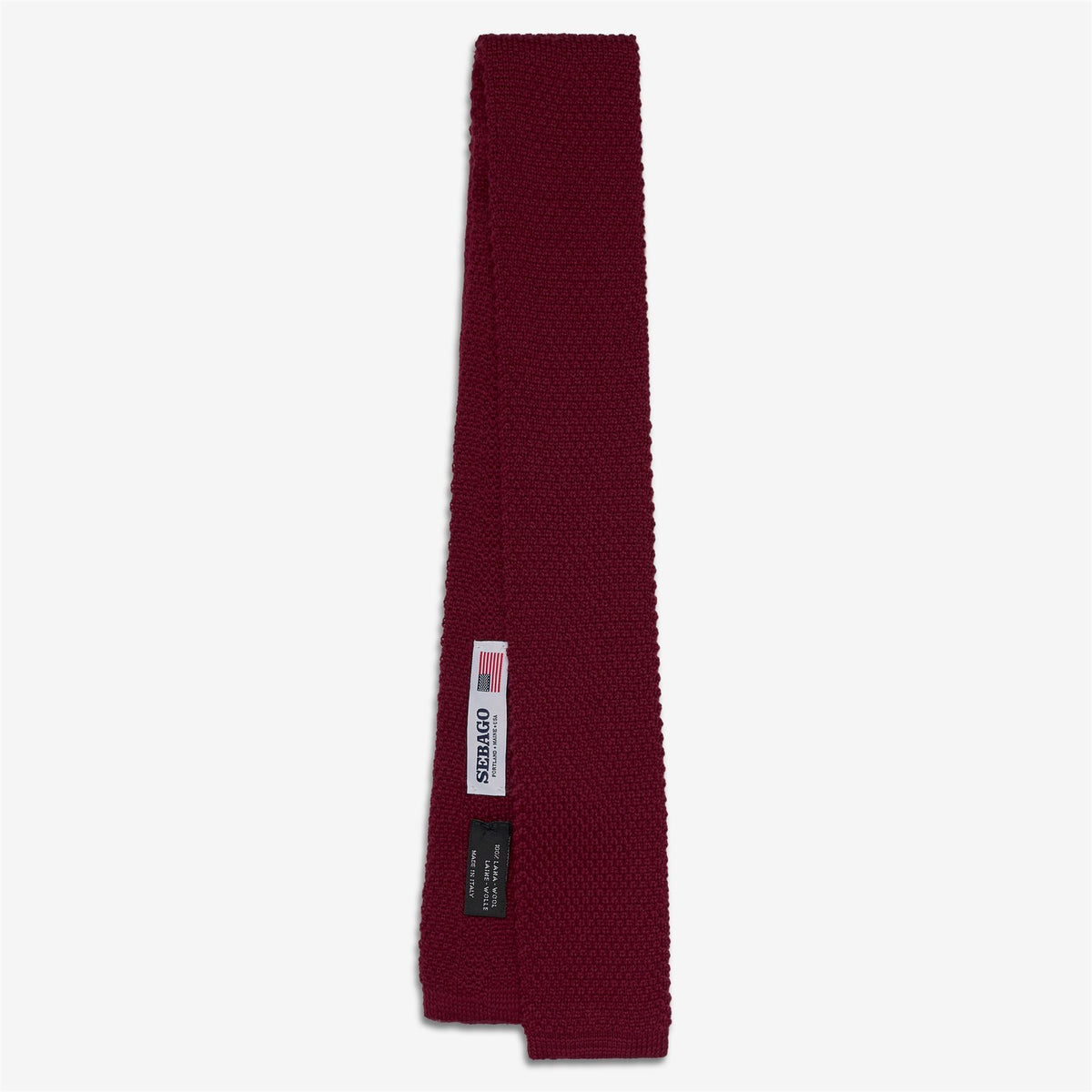 Cravatta in lana rosso unisex