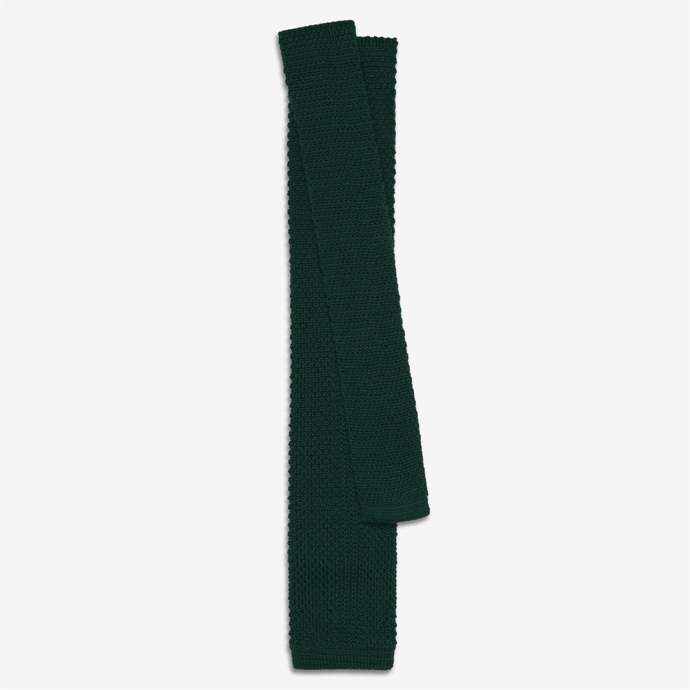 Green Unisex Knitted Wool Tie for Leisure Wear 02
