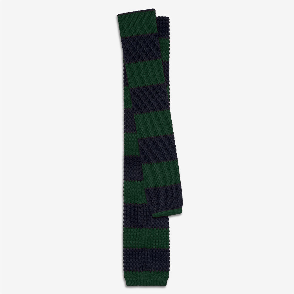Dark blue-green Unisex Knitted Wool Tie for Leisure 02