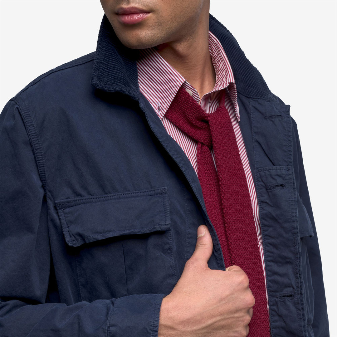 Marine Blue Unisex Midfield Jacket with Four Pockets main