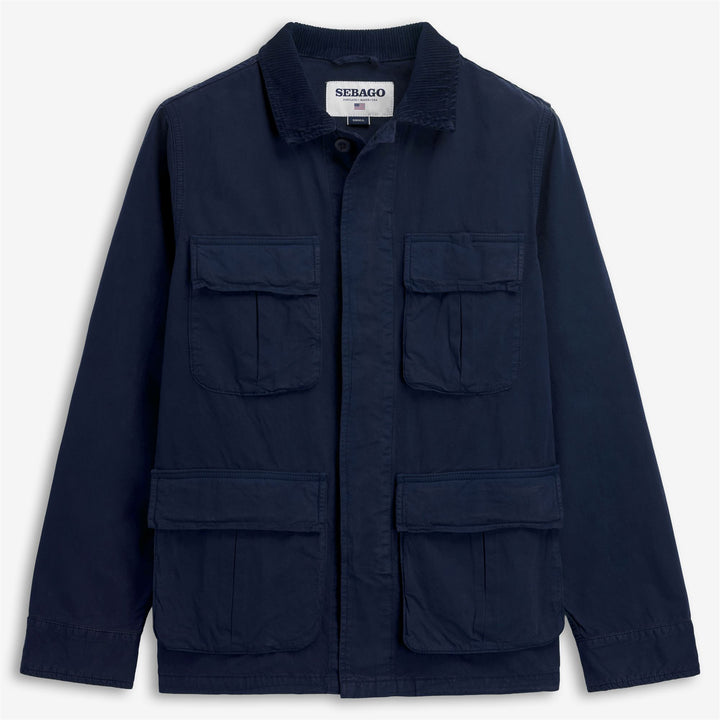 Marine Blue Unisex Midfield Jacket with Four Pockets 1