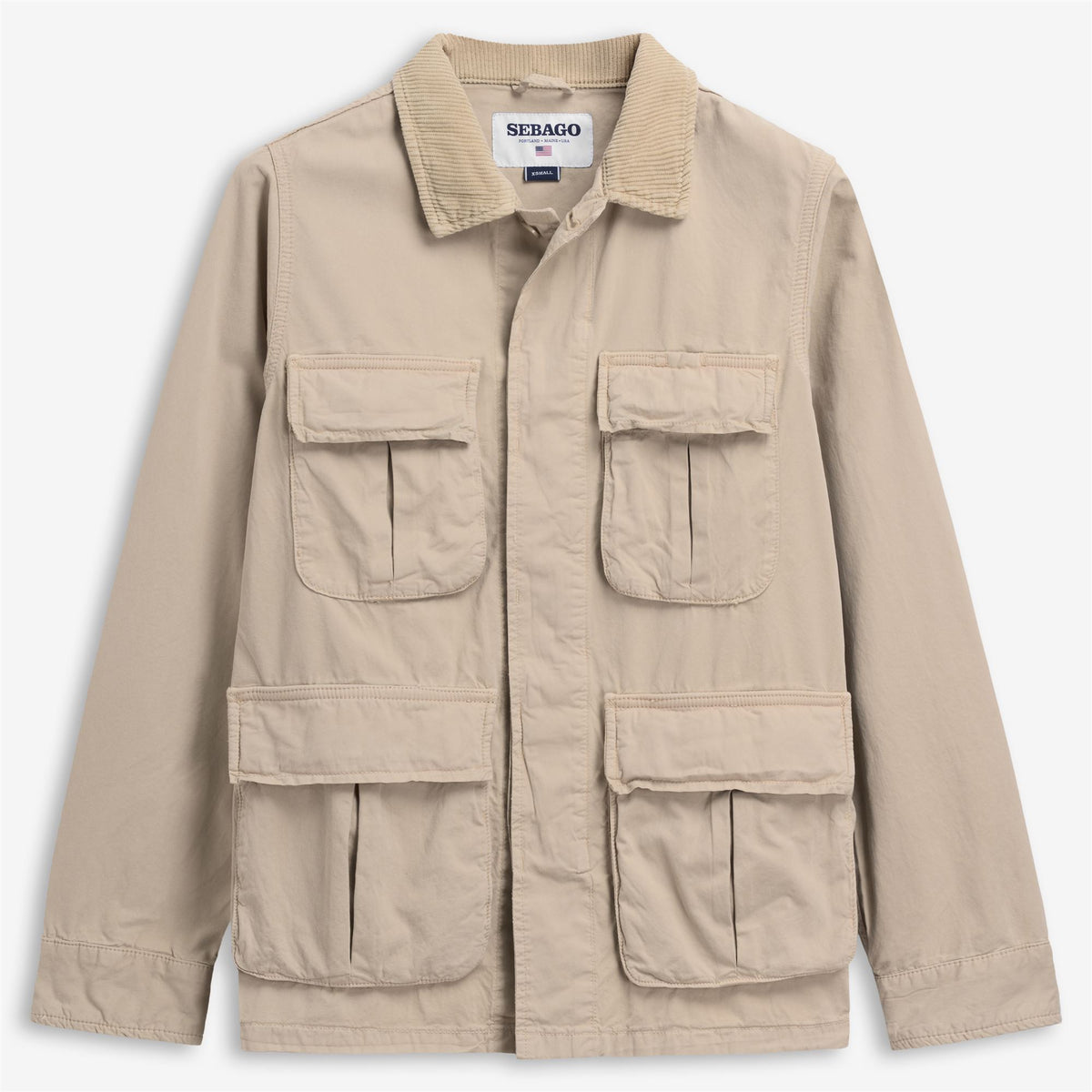 Beige Unisex Cotton Field Jacket