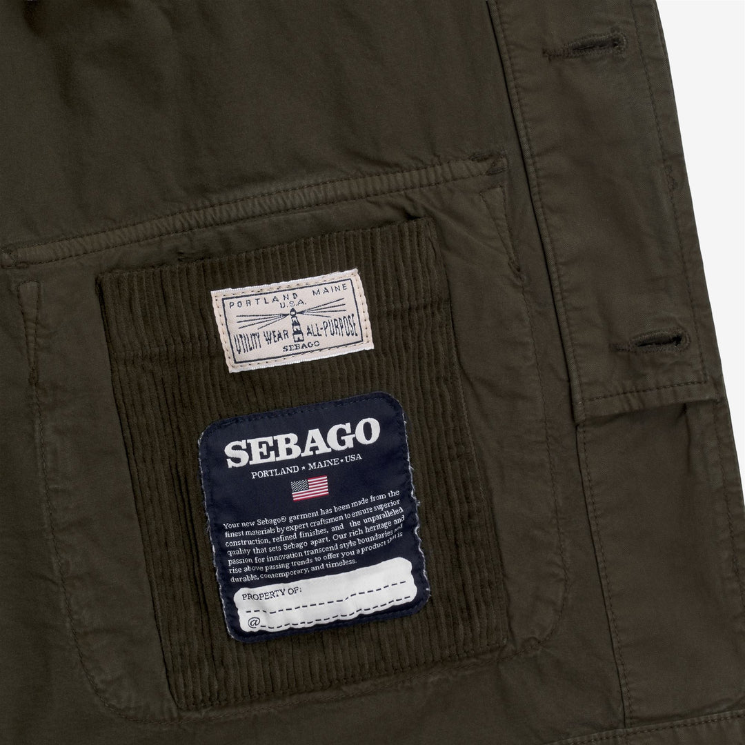 Green unisex Mid-Length Casual Cotton Jacket main