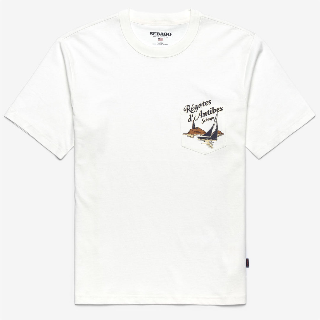 T-shirt unisexe en coton blanc cassé avec imprimé Regatta France 01