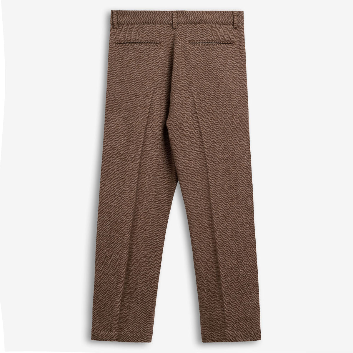 Beige Men’s Wool Chino Trousers