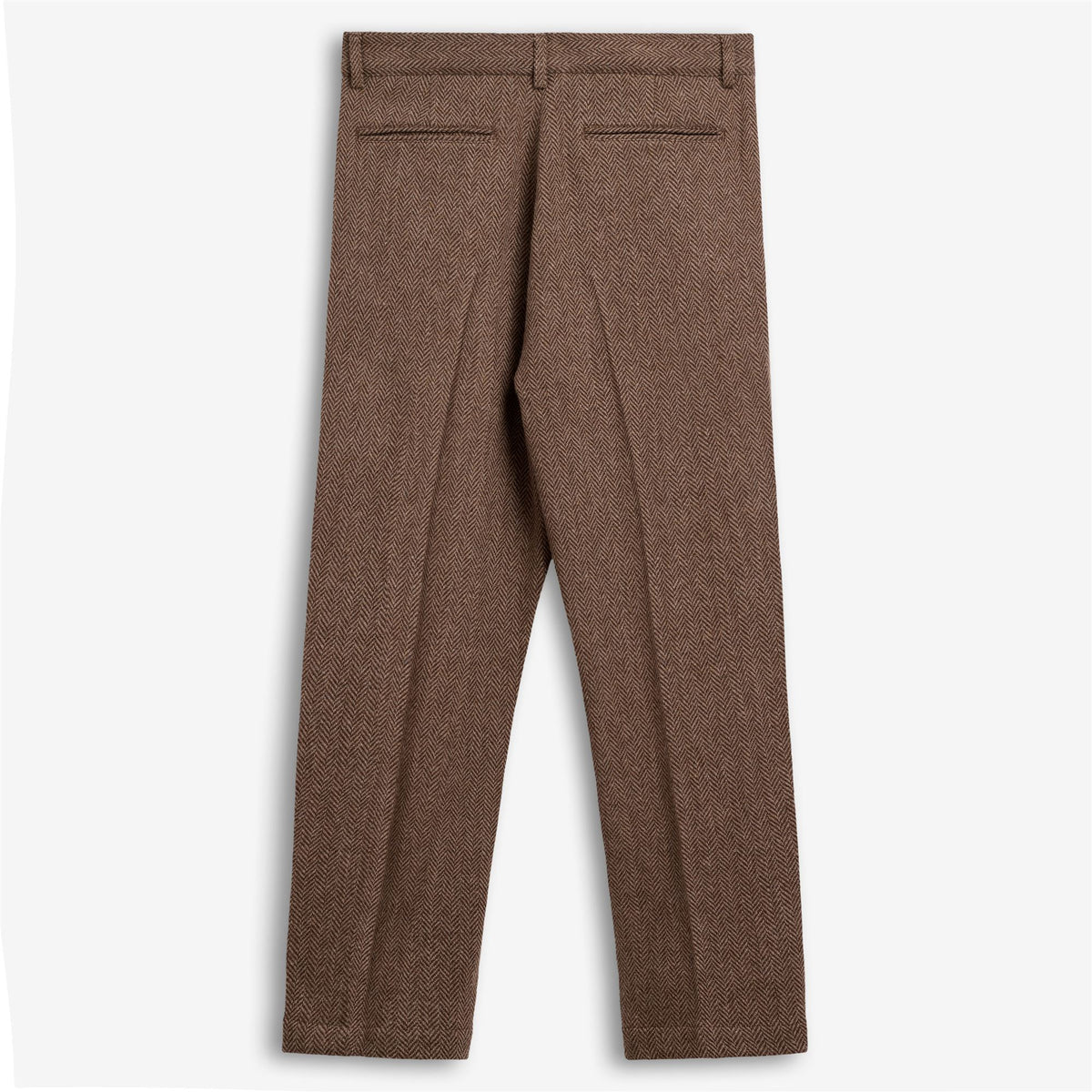 Beige Unisex Wool Chino Trouser