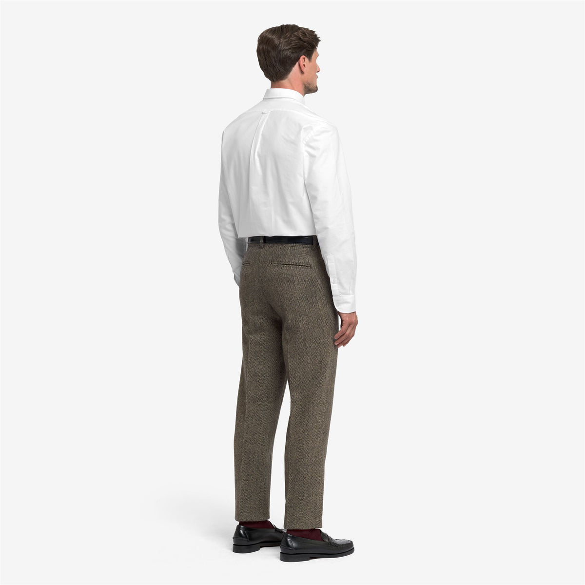 Grey Men’s Wool Chino Trousers