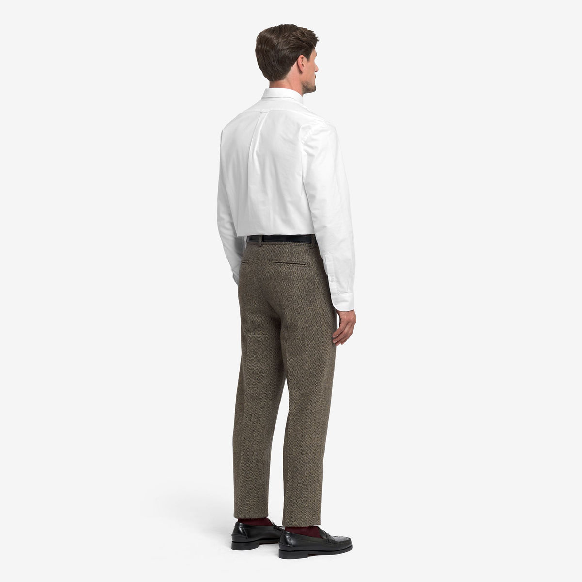 Grey Men’s Wool Chino Trousers
