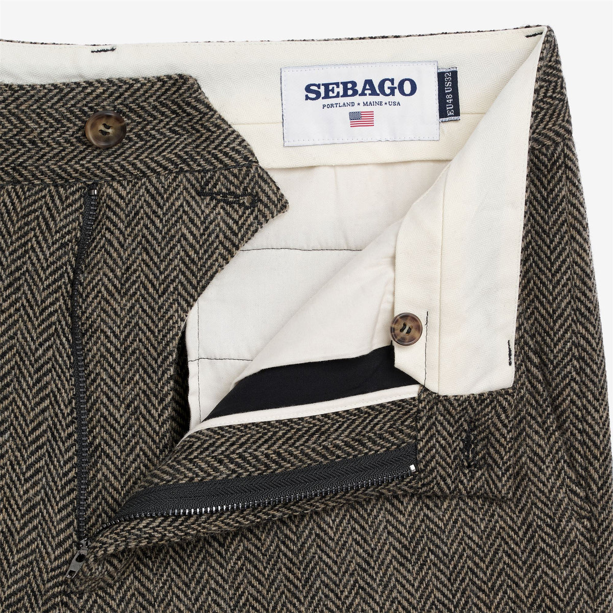 Grey Men’s Wool Chino Trousers