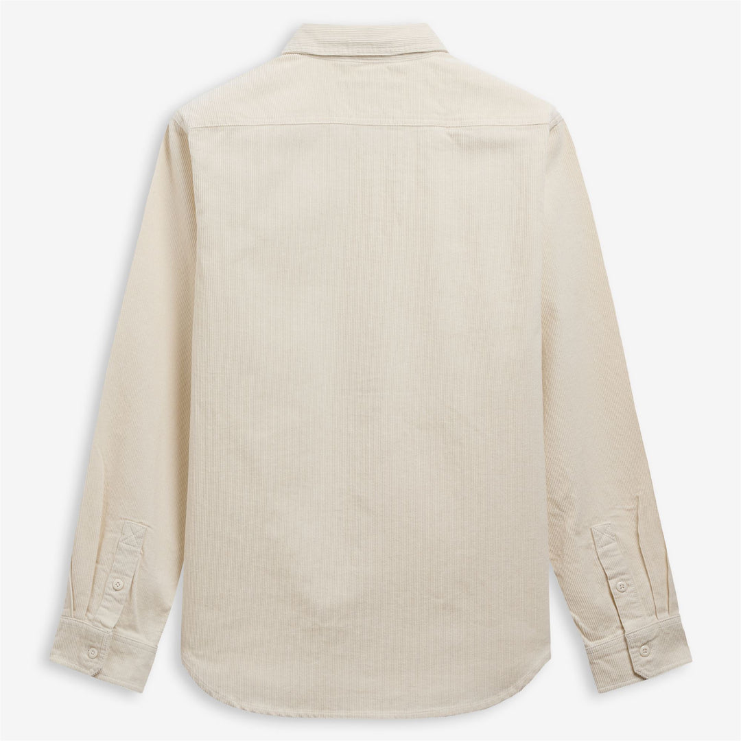 Weißes Unisex-Overshirt aus Baumwolle mit funktionalen Taschen main