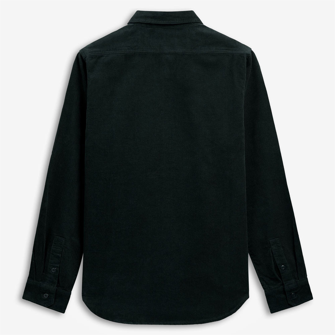 Grünes Unisex-Overshirt aus Cord mit Brusttaschen main