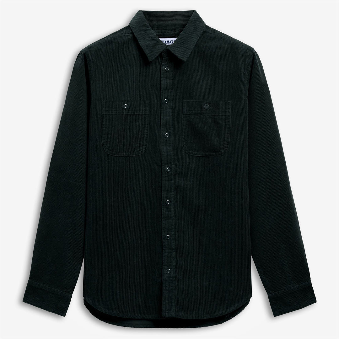 Grünes Unisex-Overshirt aus Cord mit Brusttaschen main