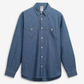 Shirts_UNISEX_SHEETBEND CHAMBRAY_Classic_Blue Indigo - Commercial 1