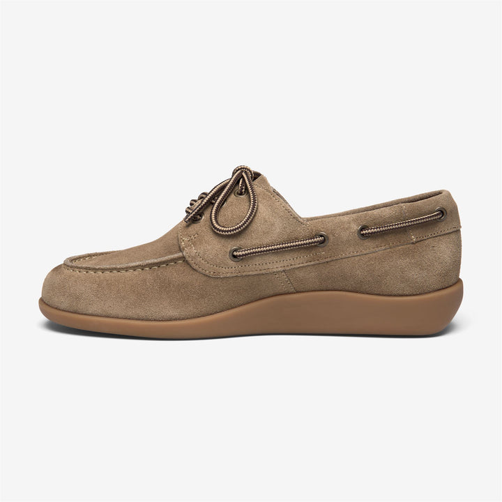 Grey taupe Men's Suede Moccasins with Anti-Slip Tread 3
