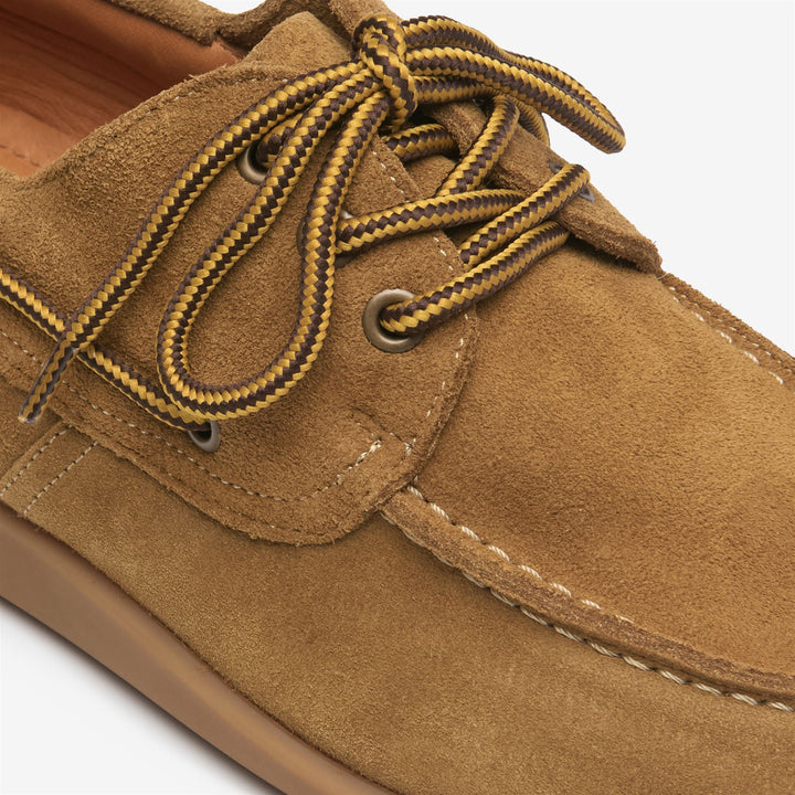 Braune Herren-Mokassins aus Wildleder mit handgenähten Details 6
