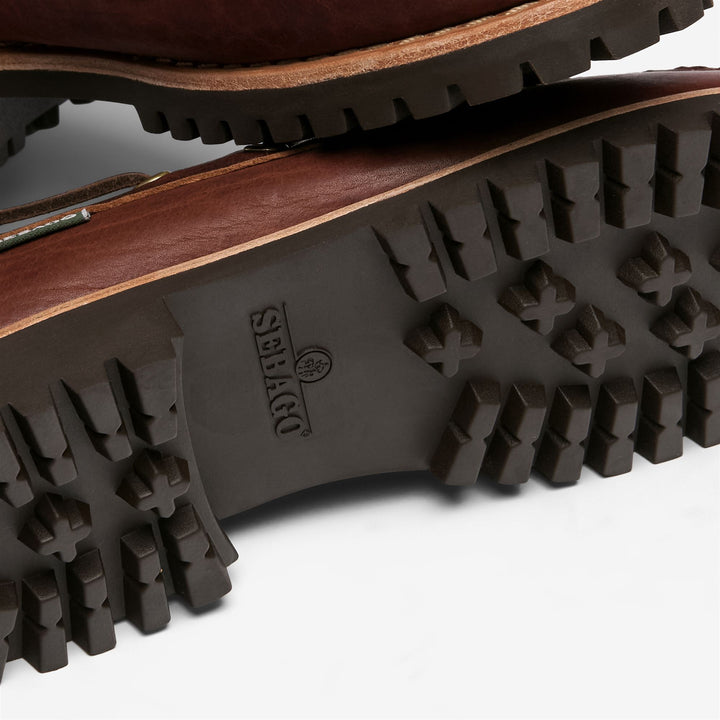 Mocassins Docksides pour femmes, marron foncé, à semelle en caoutchouc 5
