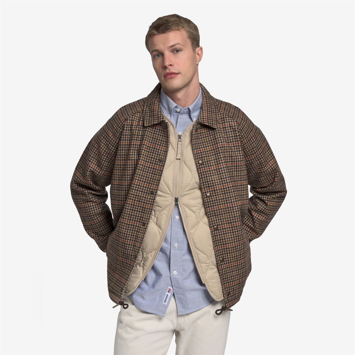 Beige Unisex Wool Jacket