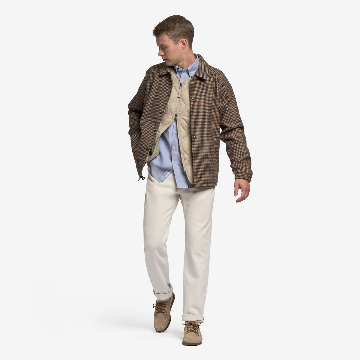 Beige Unisex Wool Jacket