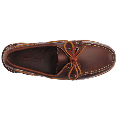 Docksides Man DOCKSIDES PORTLAND WAXED Mocassin BROWN-HONEY Dressed Back (jpg Rgb)		