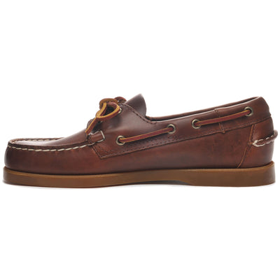 Docksides Man DOCKSIDES PORTLAND WAXED Mocassin BROWN-HONEY Dressed Side (jpg Rgb)		
