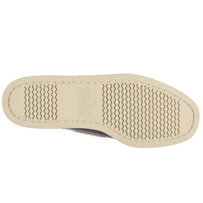 Docksides Man PORTLAND SPINNAKER Mocassin NAVY-RED-WHITE Dressed Front (jpg Rgb)	