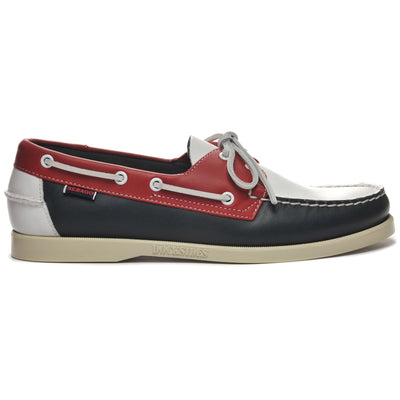 Docksides Man PORTLAND SPINNAKER Mocassin NAVY-RED-WHITE Photo (jpg Rgb)			