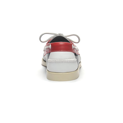 Docksides Man PORTLAND SPINNAKER Mocassin NAVY-RED-WHITE Detail (jpg Rgb)			