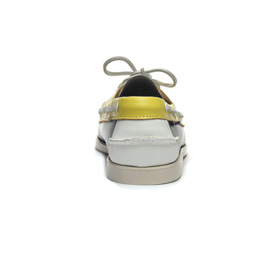 Docksides Man PORTLAND SPINNAKER Mocassin NAVY-YELLOW-WHITE Detail (jpg Rgb)			