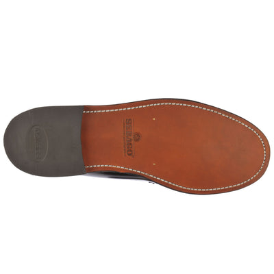 Moc Man CLASSIC DAN Moccasin BROWN BURGUNDY Dressed Front (jpg Rgb)	