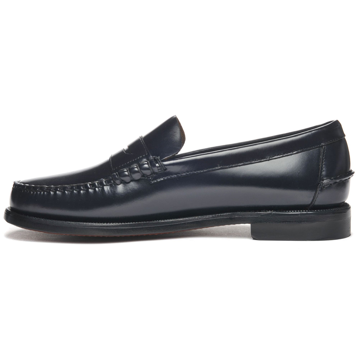 Moc Man CLASSIC DAN Moccasin BLUE NAVY Dressed Side (jpg Rgb)		