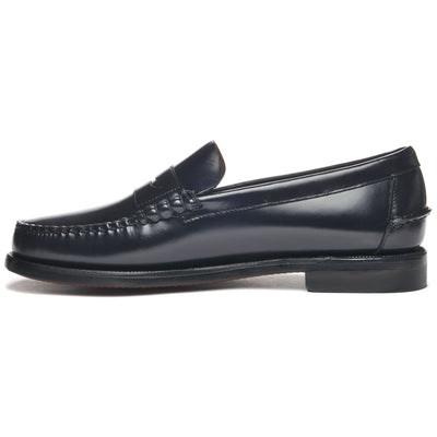 Moc Man CLASSIC DAN Moccasin BLUE NAVY Dressed Side (jpg Rgb)		