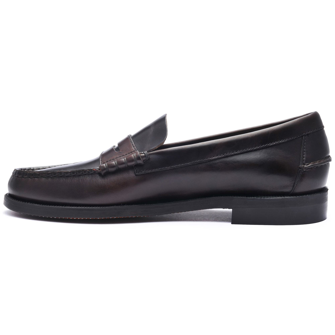 Moc Man CLASSIC DAN WAXY Moccasin DK BROWN Dressed Side (jpg Rgb)		