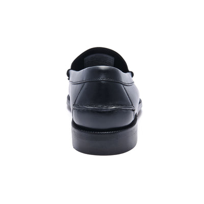 Moc Man CLASSIC DAN WAXY Moccasin BLACK Detail (jpg Rgb)			